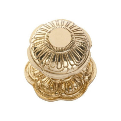 SOLID BRASS DECORATIVE CENTRE DOOR KNOB 80MM Price Comparisons | Compare The Build