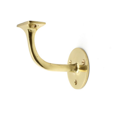 Solid Brass Handrail Bracket 80mm - 4