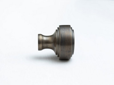 Solid Brass Kitchen Pull Handles & Knobs Stepped Design Antique Brass