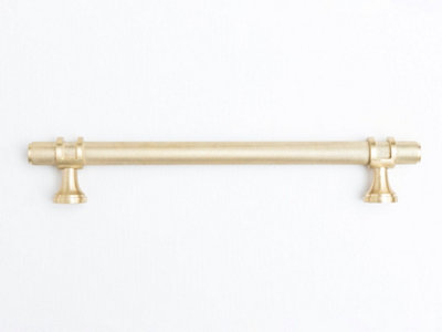 Solid Brass Knurled Kitchen Pull Handles & Knobs Polished Brass handle ...