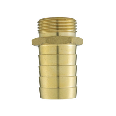 Brass Hose Barb To BSP Elbow Fitting, 1/4" Male Threaded Connector For Fuel Air Water