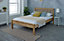 Solid Brazilian Pine wood Dorset Bed Frame  4'6" Double - Waxed