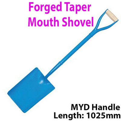 Solid Steel 1025mm Taper Digging Shovel MYD Handle Gardening