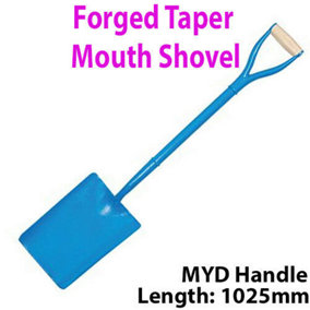 Solid Forged Steel 1025mm Taper Digging Shovel MYD Handle Gardening Tool