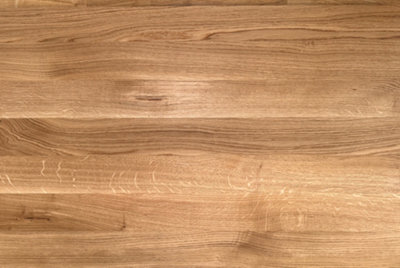 Solid Full Stave Oak Wood Worktop 4M x 635mm x 40mm - Premium Real Wooden Timber Kitchen Countertop