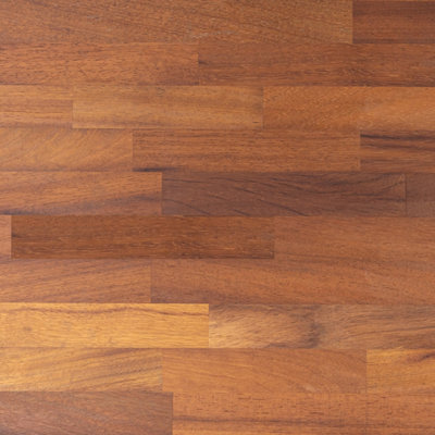 Solid Iroko Kitchen Worktop - 2000mm x 620mm x 27mm - Premium Wood Worktops 2m Iroko Wooden Timber Counter Tops, Wood Block Stave
