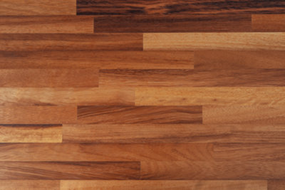 Solid Iroko Wood Worktop 3M x 635mm x 40mm - Premium Real Wooden Timber Kitchen Countertop