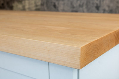 Solid Maple Worktop 1m x 950mm x 40mm Full Stave, Premium Solid Wood ...