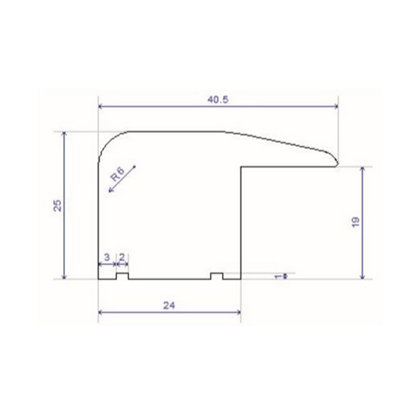 Solid Oak 19mm L-Section Premium Quality (1.10m Long) - 3