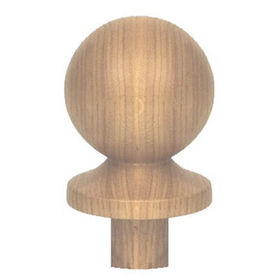 Solid Oak Ball Cap Suits 90mm Newel Post  UK Manufactured Traditional Products Ltd