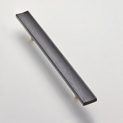 Solid Oak & Brass Handle - Swinford 320mm Black