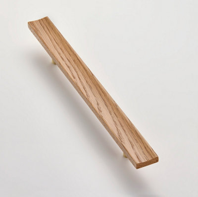 Solid Oak & Brass Handle - Swinford 320mm Light Oak