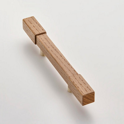 Solid brass handle with wood center. main image 0