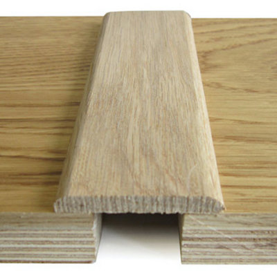 Solid Oak Flat Strip - Unfinished - 43mm - 2.44m Length