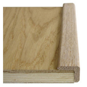 Solid Oak Flooring L-Bead - 19 x 19mm - 2.44m Lengths - Unfinished