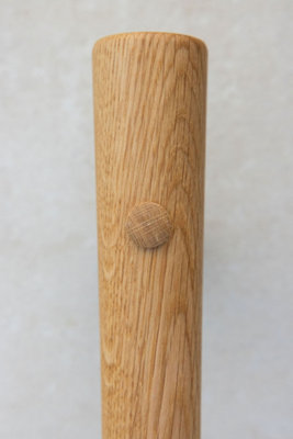 SOLID OAK GRAB RAIL WITH CONCEALED FIXINGS 450MM