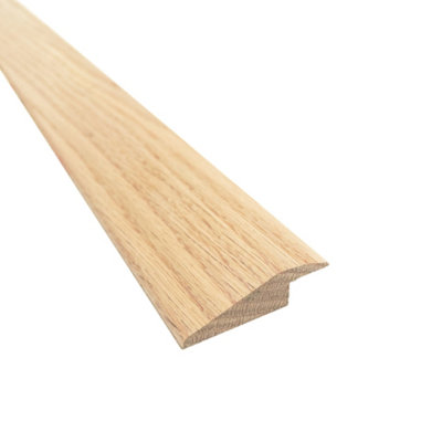Solid Oak Ramp Reducer Flooring Threshold or Door Bar - Unfinished ...