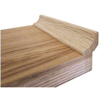 Solid Oak Scotia Beading 19mm - Lacquered - 2.44m Lengths - Pack of 5