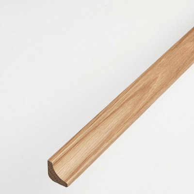 Solid Oak Scotia Beading - Lacquered - 19 x 19mm - 1.10m Lengths - Pack ...