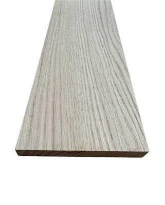 Solid Oak Skirting Board Square Edge Unfinished (L) 2400mm x (W) 145mm x (T) 20mm