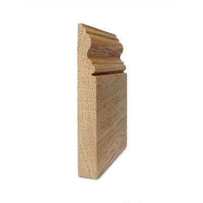 Solid Oak Skirting Boards 2.4m SK1 70mm - Pack of 3 UK Manufactured Traditional Products Ltd