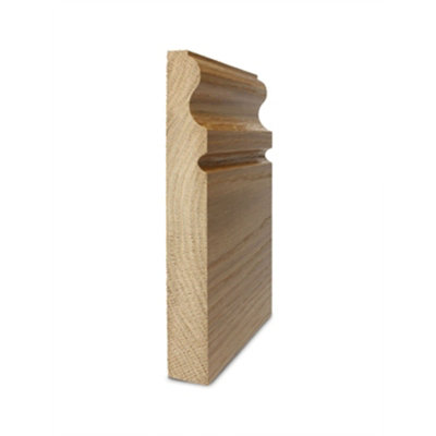 Solid Oak Skirting Boards 3.0m SK11 70mm - Pack of 3 UK Manufactured Traditional Products Ltd