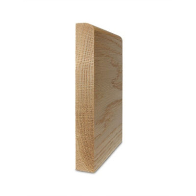 Solid Oak Skirting Boards 3.0m SK2 125mm - Pack of 3 UK Manufactured Traditional Products Ltd