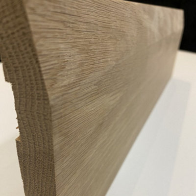 Solid Oak Skirting - Chamfered Skirting - 20mm x 150mm x 2400mm (pack of 4)