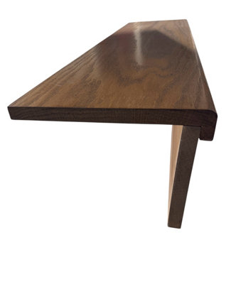 Solid Oak Staircase Cladding Kit Treat & Riser lip Bullnose English Oak ...