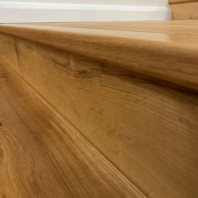 Solid Oak T&G Nosing 60x26mm - Lacquered - 15mm Floors - 2.44m