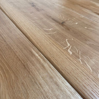 Solid Oak T-section Threshold - Unfinished - 7mm - 0.9m Length