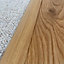 Solid Oak Wood To Carpet Reducer Threshold - Unfinished - 15mm - 0.9m Length
