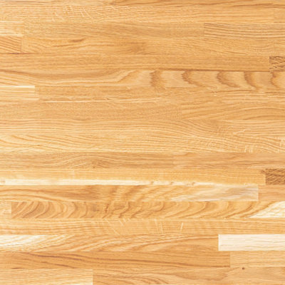 Solid Oak Worktop - 2400mm x 620mm x 40mm - Premium Wood Worktops 2.4m Oak Worktop Wooden Kitchen Tops Real Wood Block Stave