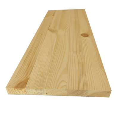 Solid Pine Furniture Board 18mm Laminated Square Edge W25cm x L200cm