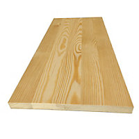 Solid Pine Furniture Board 18mm Laminated Square Edge W25cm x L60cm
