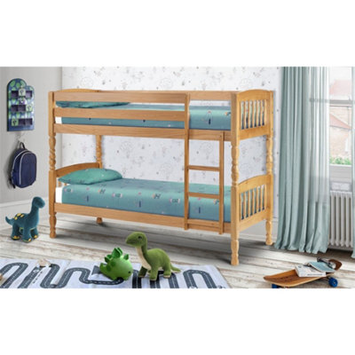 Solid Pine Shaker Style Bunk Bed 2 x 3ft (90cm)