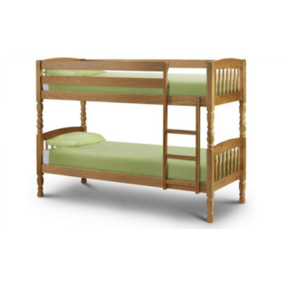 Solid Pine Shaker Style Bunk Bed - 2 x 76cm