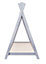 Solid Pine Teepee Toddler Bed Grey With Slats Childrens Beds