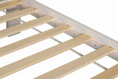 Solid Pine wood Xiamen Bed Frame (Mattress/Drawers not Included) - 4ft ...