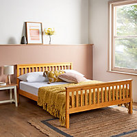 Solid Pine Wooden Double Bed Frame