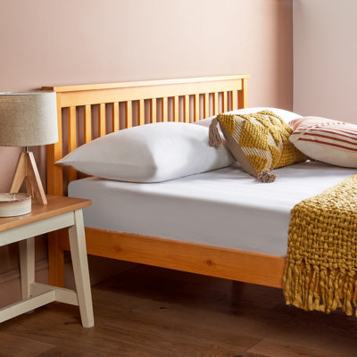 Wooden double deals bed frame