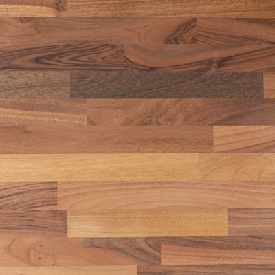 Solid Walnut Kitchen Worktop - 2000mm x 960mm x 40mm - Premium Wood Worktops 2m Walnut Wooden Timber Tops Real Wood Block Stave