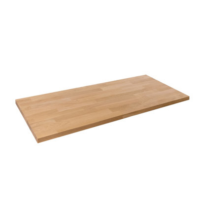 Solid Wood Oak Office Desk Top - 1500mm x 500mm x 40mm - Premium European Wooden Rectangular Tabletop Timber Worksurface