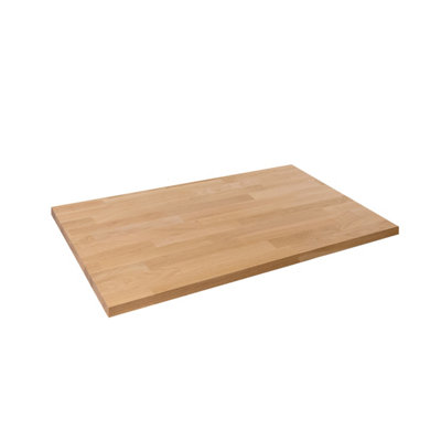 Solid Wood Oak Table Top - 1200m x 600mm x 27mm - Top Grade European Wooden Large Square Kitchen Dining Tabletop Worktop Desktop