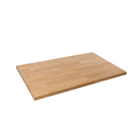 Solid Wood Oak Table Top 1200m x 600mm x 27mm Top Grade European Wooden Large Square Kitchen Dining Tabletop Worktop Desktop