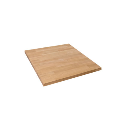 Solid Wood Oak Table Top - 700m x 700mm x 40mm - Top Grade European Wooden Large Square Kitchen Dining Tabletop Worktop Desktop