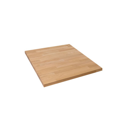 Solid Wood Oak Table Top - 700m x 700mm x 40mm - Top Grade European Wooden Large Square Kitchen Dining Tabletop Worktop Desktop