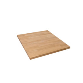 Solid Wood Oak Table Top 700m x 700mm x 40mm Top Grade European Wooden Large Square Kitchen Dining Tabletop Worktop Desktop