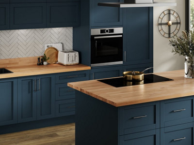 Solid Wood Worktops WTC Deterra Solid Wood Oak Kitchen Worktop UN-OILED 2mtr (L) 635mm (W) 22mm (T) Inc. Free Osmo Oil