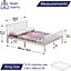 Solid Wooden Bed Frame Small Double With Pocket Sprung Memory Foam Mattress Hybrid